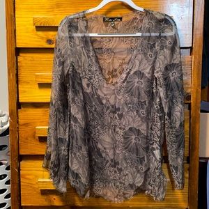 Winter Kate Sheer Shirt Floral